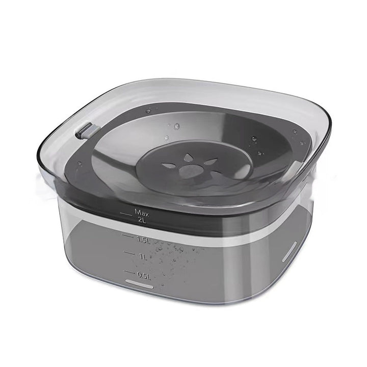 2L Spill-Proof Dog &amp; Cat Water Bowl