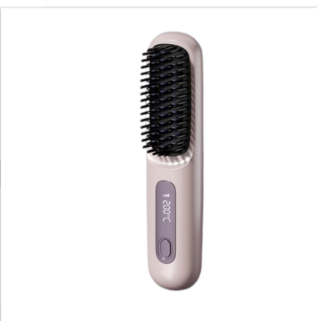 Wireless 2-in-1 Hair Straightener &amp; Curler Brush