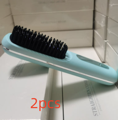 Wireless 2-in-1 Hair Straightener &amp; Curler Brush