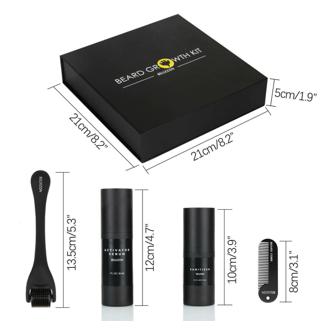 Beard Growth Liquid &amp; Care Set