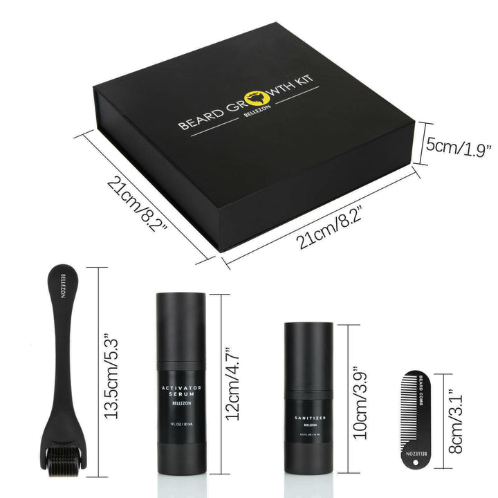 Beard Growth Liquid &amp; Care Set