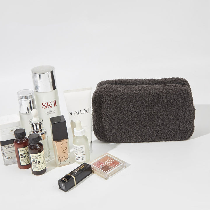 Velvet Plush Skincare Storage Bag