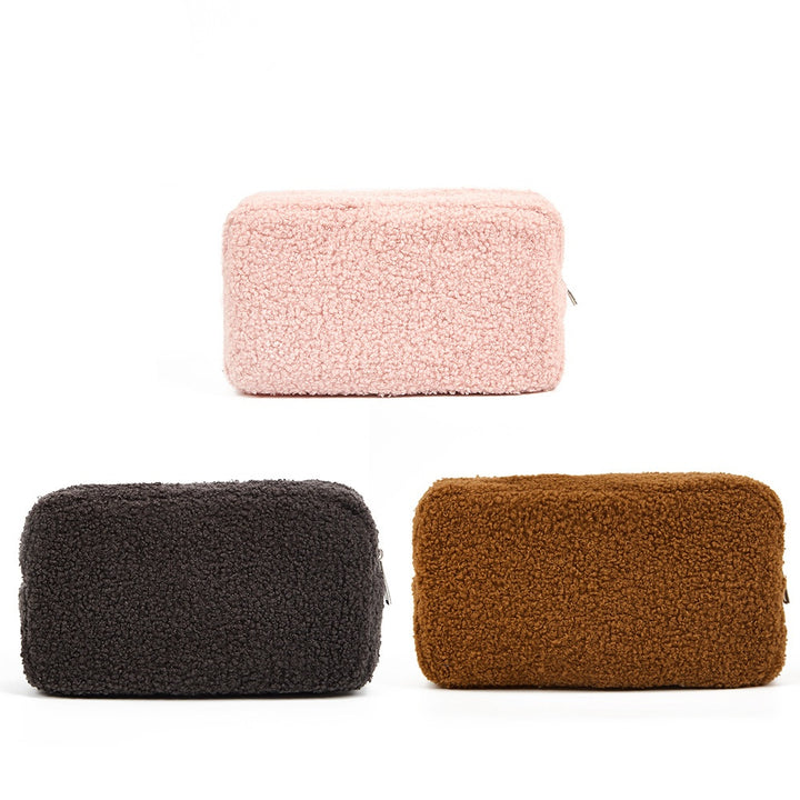 Velvet Plush Skincare Storage Bag