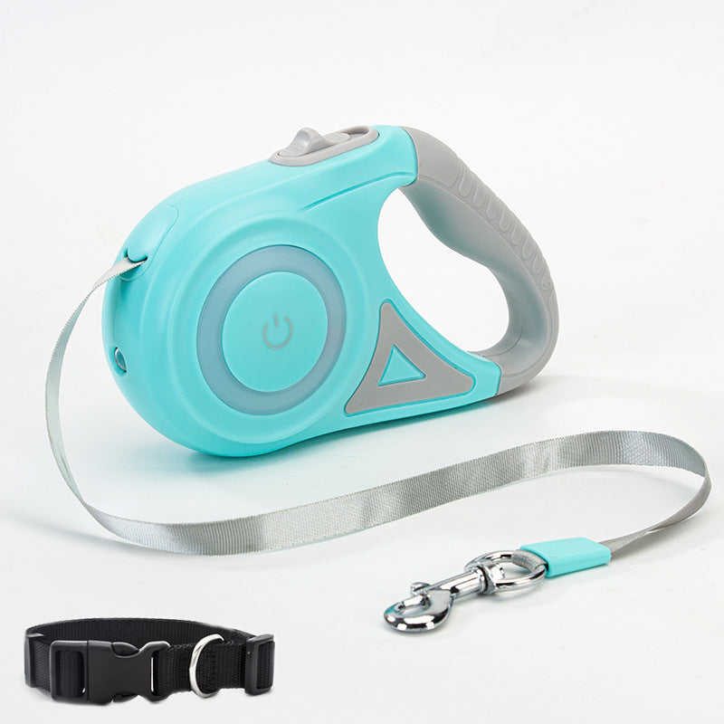 Retractable Dog Leash with LED Spotlight