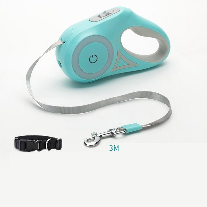 Retractable Dog Leash with LED Spotlight