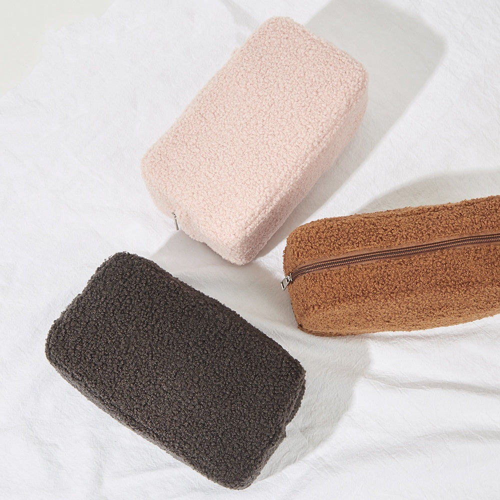 Velvet Plush Skincare Storage Bag