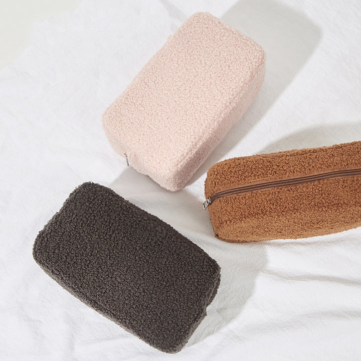 Velvet Plush Skincare Storage Bag