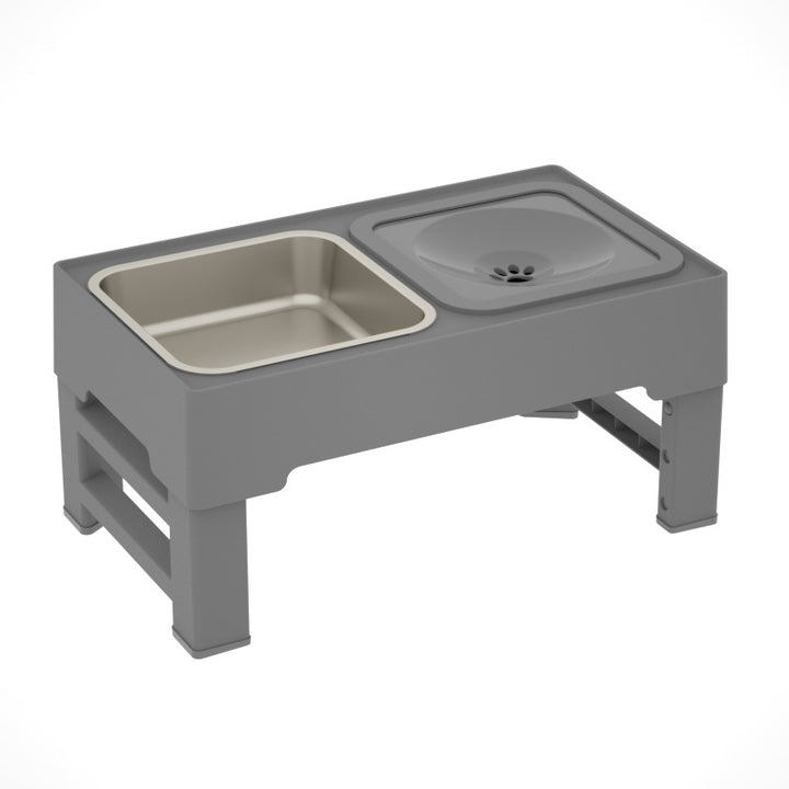 Elevated Double Bowl Stand for Dogs