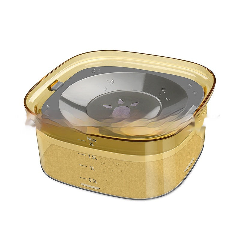 2L Spill-Proof Dog &amp; Cat Water Bowl