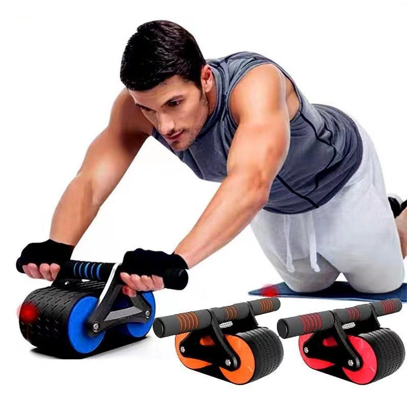 Double Wheel Ab Roller with Auto-Rebound