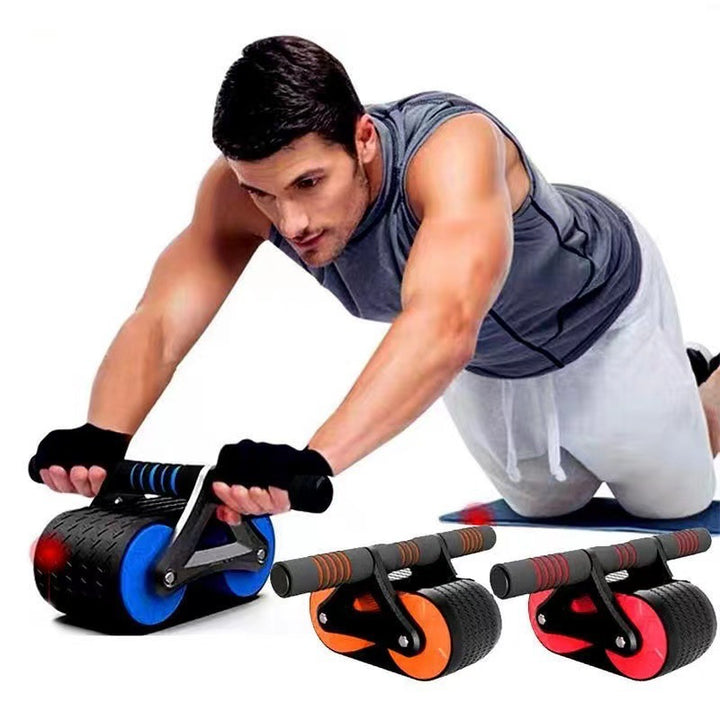 Double Wheel Ab Roller with Auto-Rebound