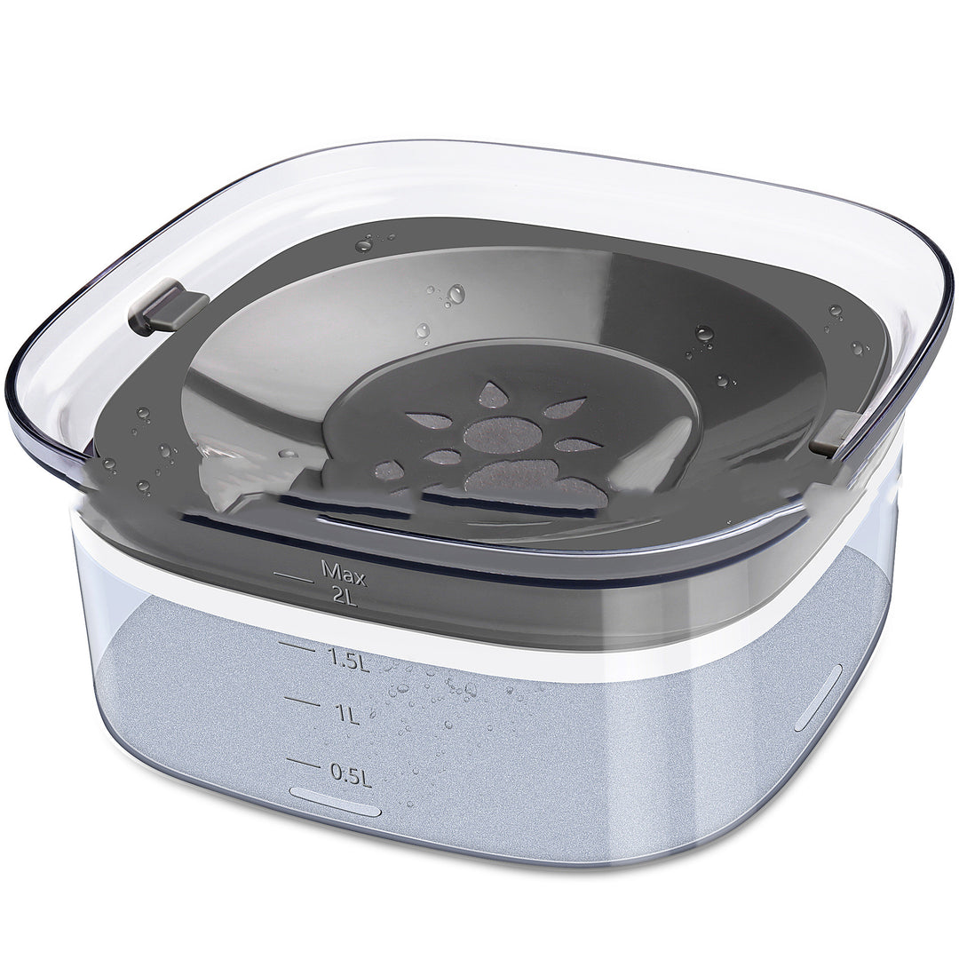 2L Spill-Proof Dog &amp; Cat Water Bowl