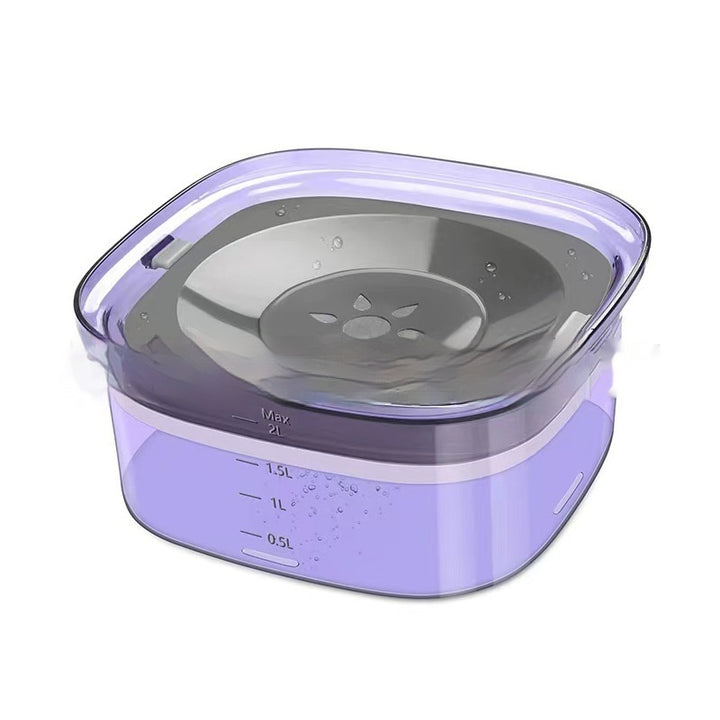 2L Spill-Proof Dog &amp; Cat Water Bowl