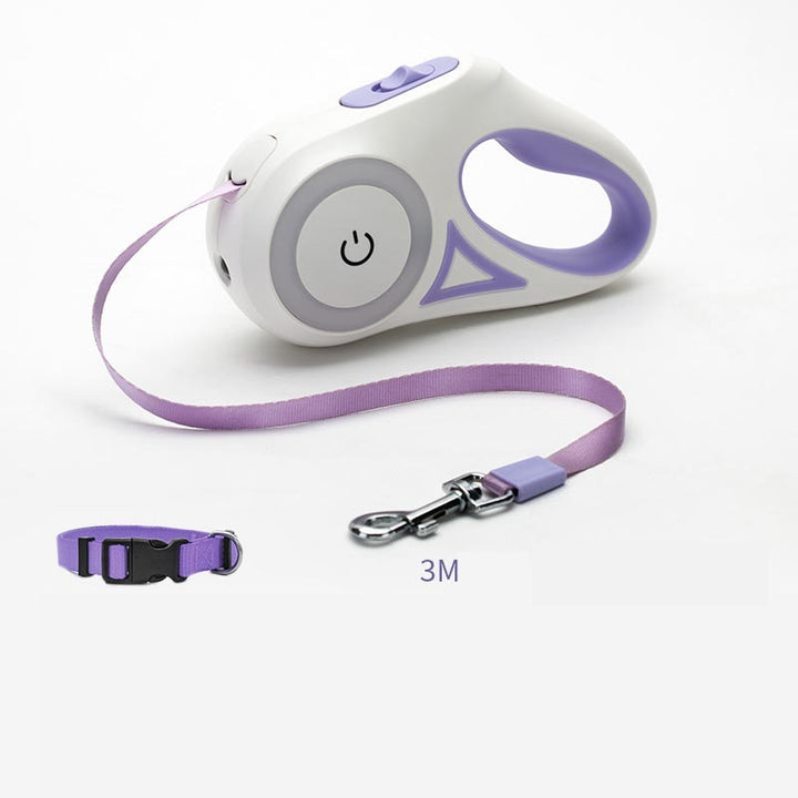 Retractable Dog Leash with LED Spotlight