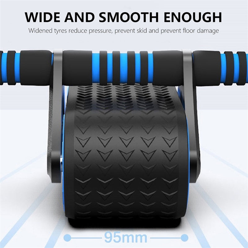 Double Wheel Ab Roller with Auto-Rebound