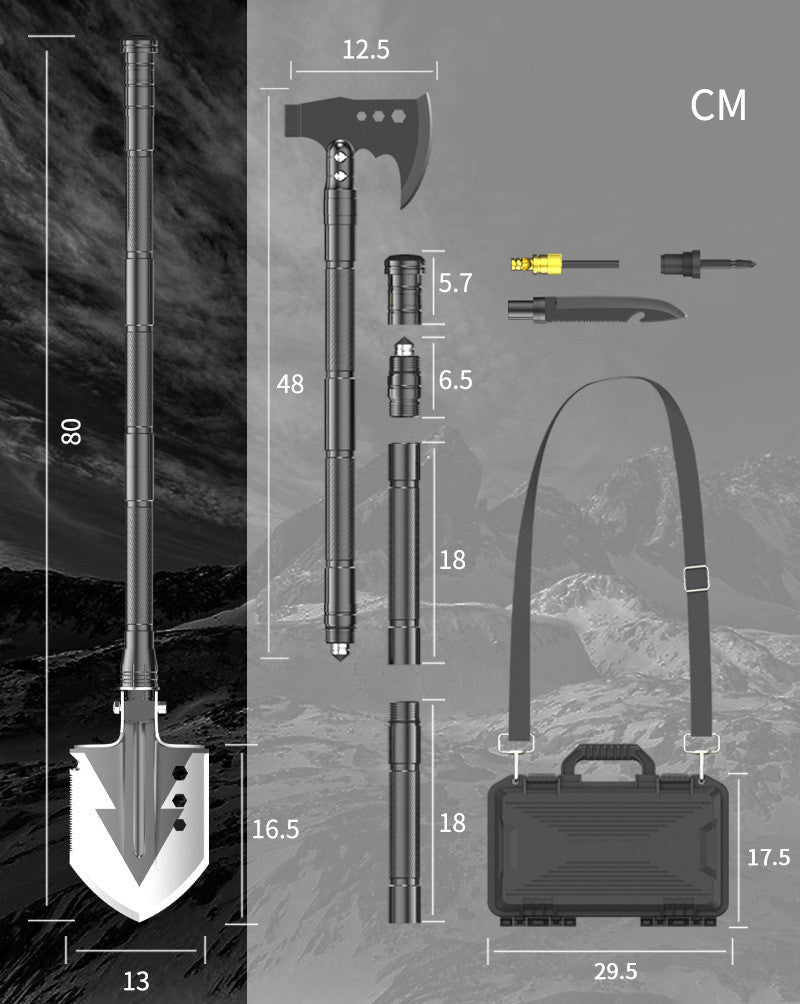 Multi-Function Outdoor Camping Shovel