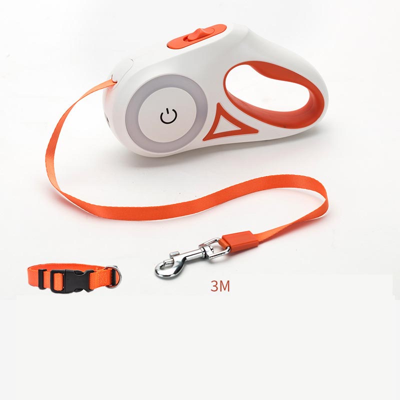 Retractable Dog Leash with LED Spotlight