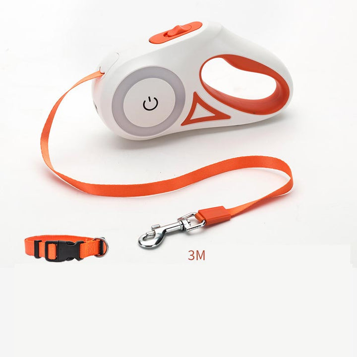 Retractable Dog Leash with LED Spotlight