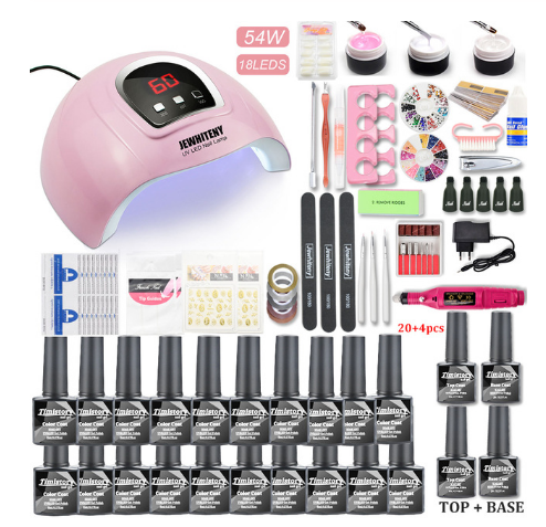 80W UV Nail Phototherapy Lamp Set