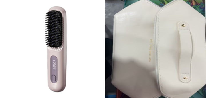 Wireless 2-in-1 Hair Straightener &amp; Curler Brush