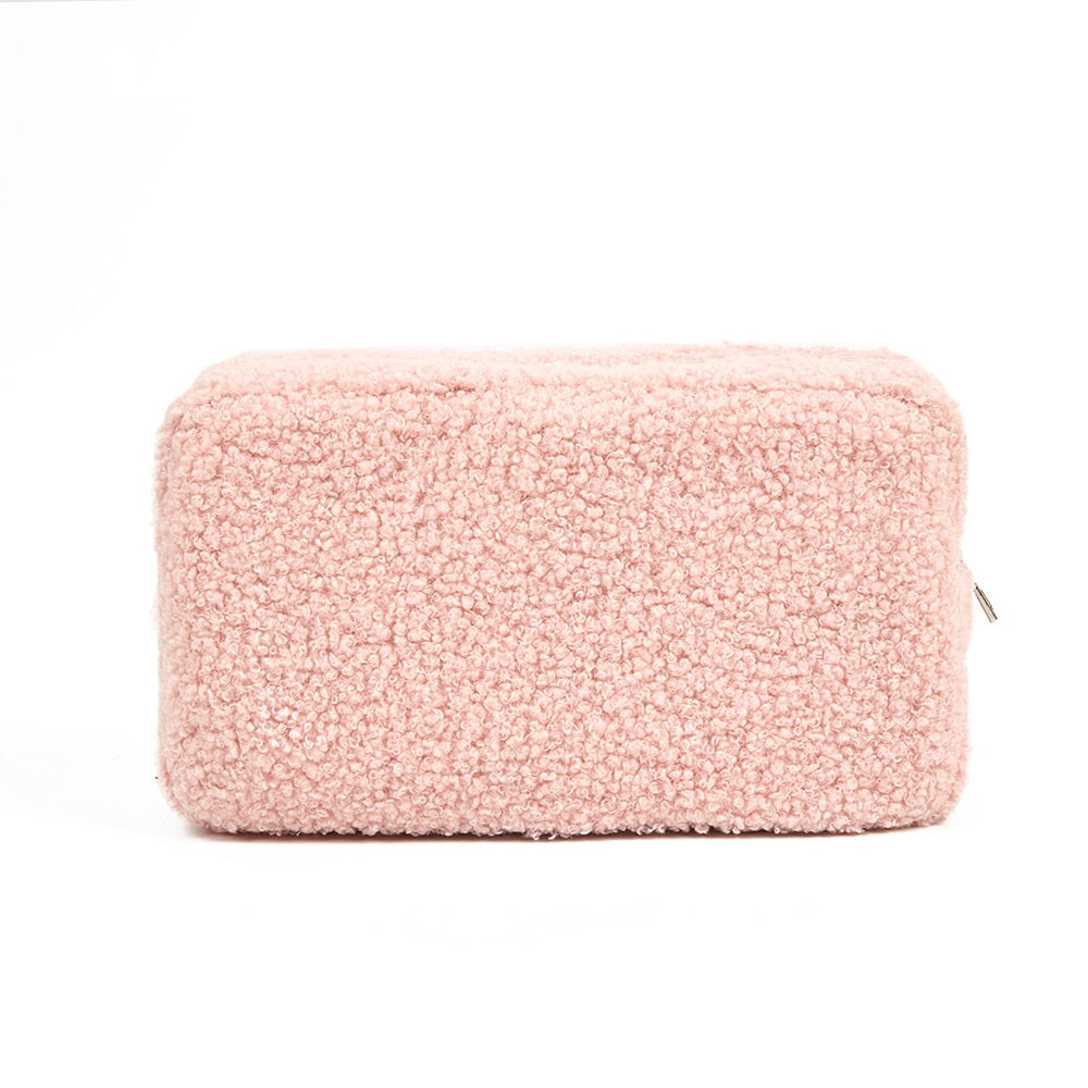 Velvet Plush Skincare Storage Bag
