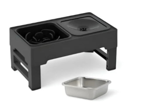 Elevated Double Bowl Stand for Dogs