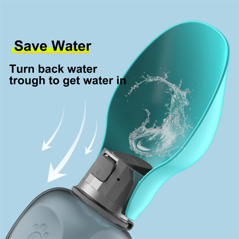 800ml Portable Dog Water Bottle &amp; Bowl