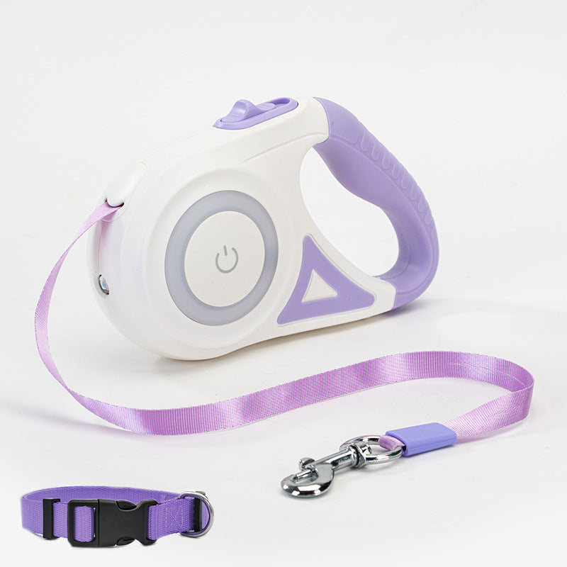 Retractable Dog Leash with LED Spotlight