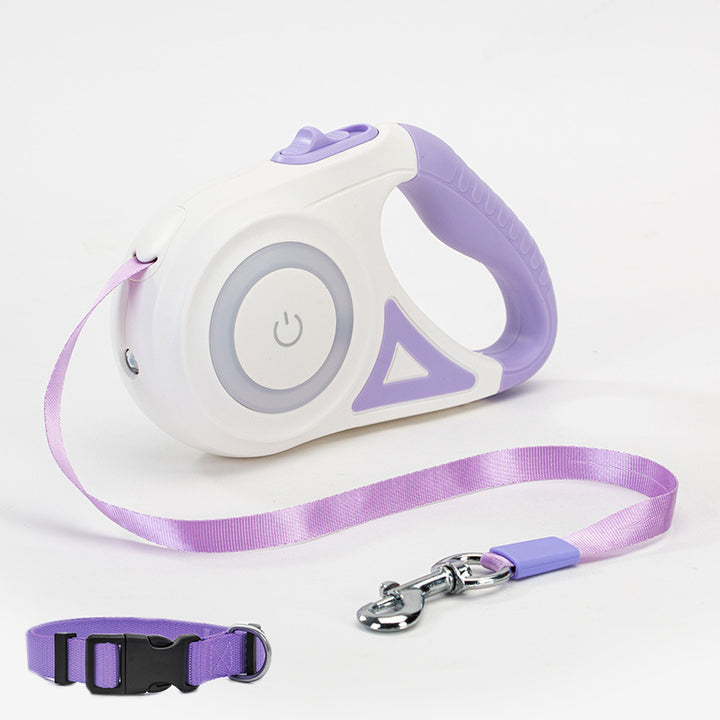 Retractable Dog Leash with LED Spotlight