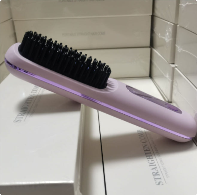Wireless 2-in-1 Hair Straightener &amp; Curler Brush