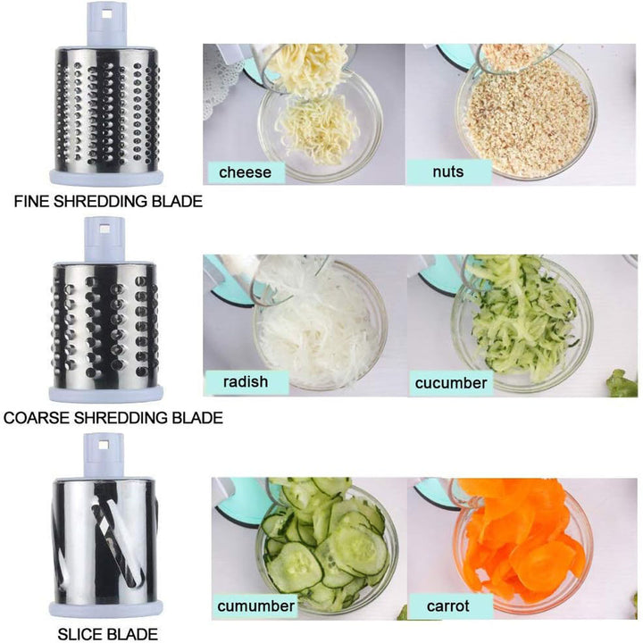 Round Mandoline Slicer &amp; Cheese Grater