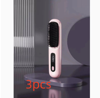 Wireless 2-in-1 Hair Straightener &amp; Curler Brush