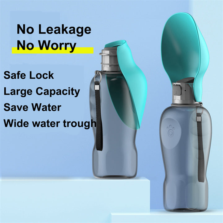 800ml Portable Dog Water Bottle &amp; Bowl