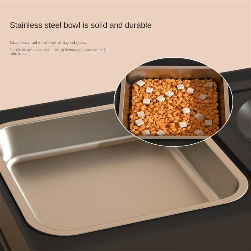 Elevated Double Bowl Stand for Dogs