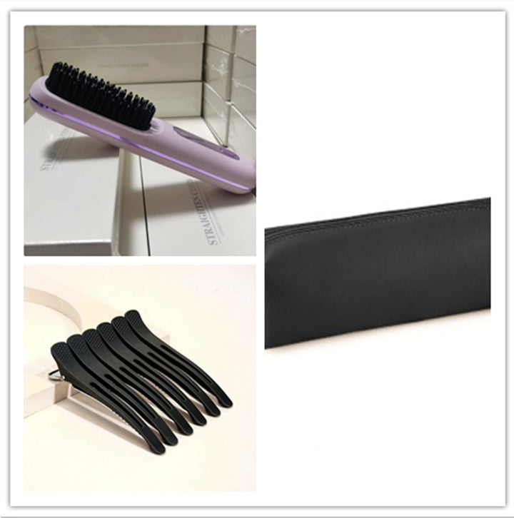 Wireless 2-in-1 Hair Straightener &amp; Curler Brush