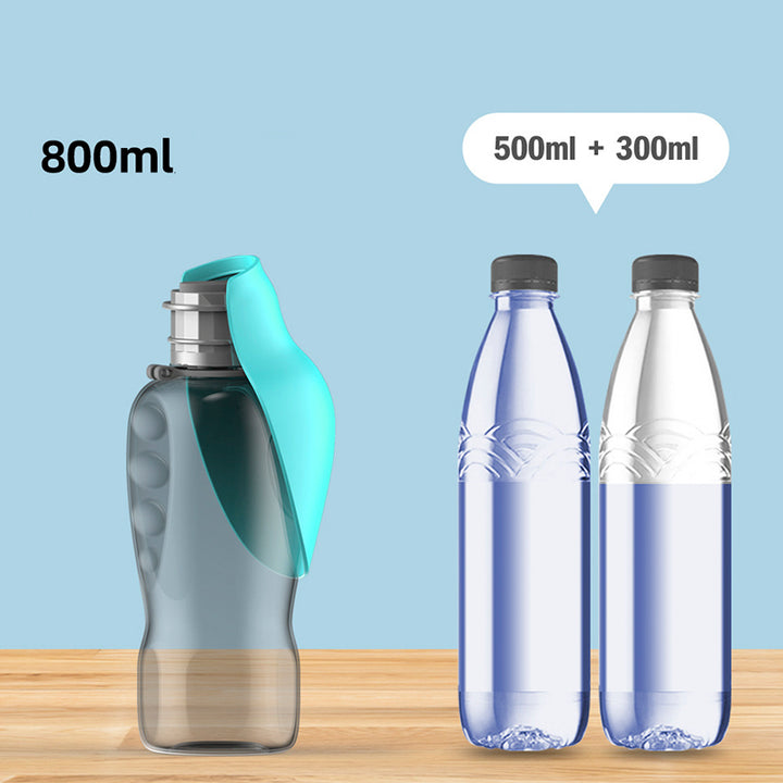 800ml Portable Dog Water Bottle &amp; Bowl