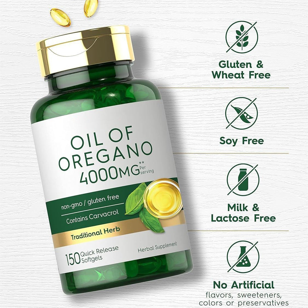 Oregano Oil Dietary Supplement Capsules