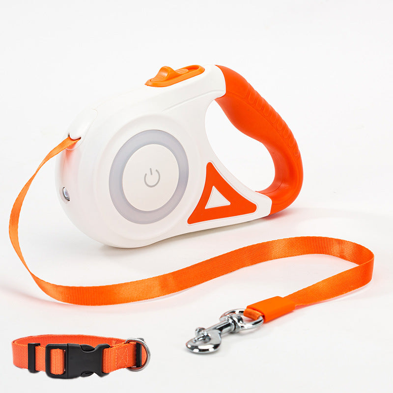 Retractable Dog Leash with LED Spotlight
