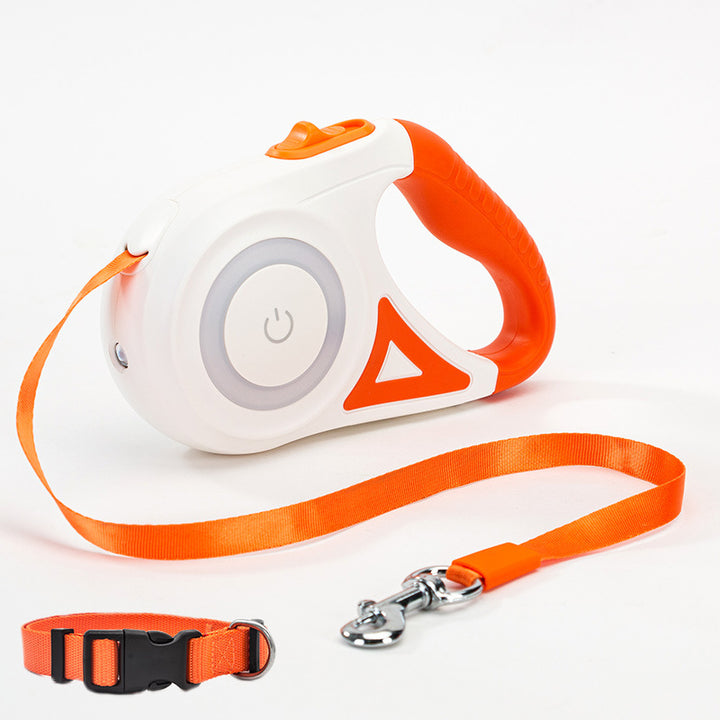 Retractable Dog Leash with LED Spotlight